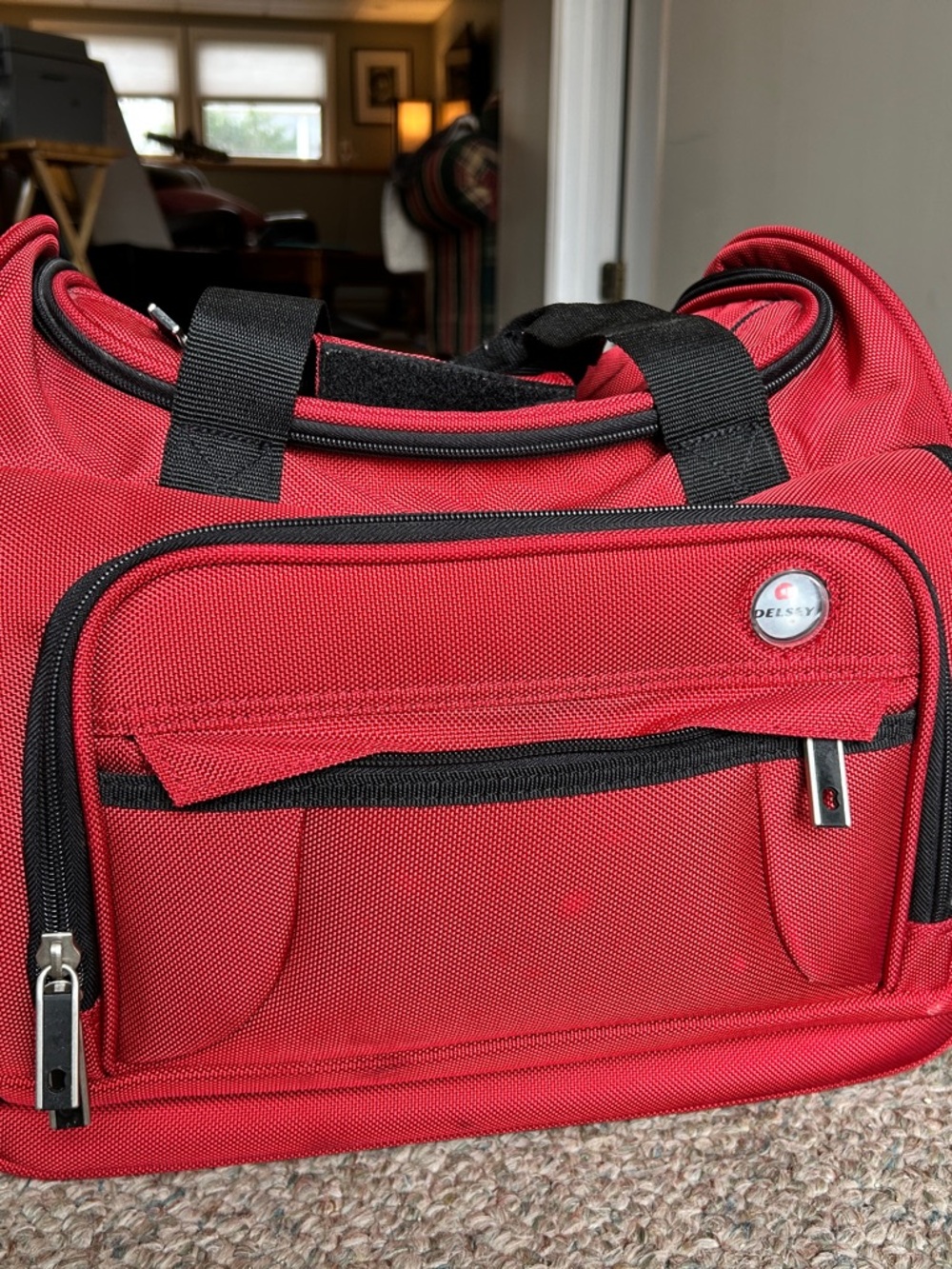 else Red Men's Duffel with Black Trim